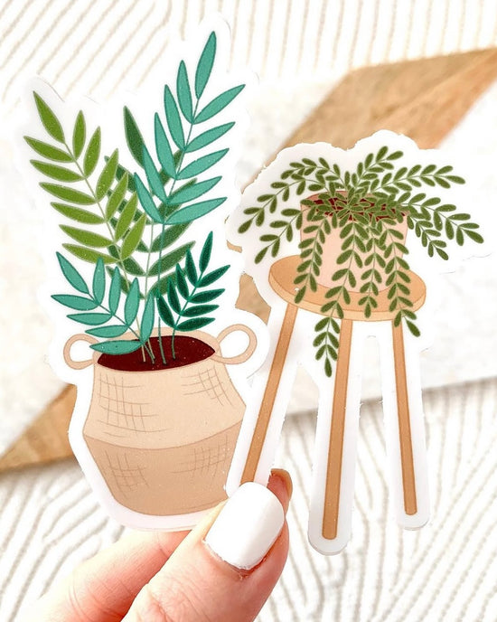 Boho Plant Stand Sticker