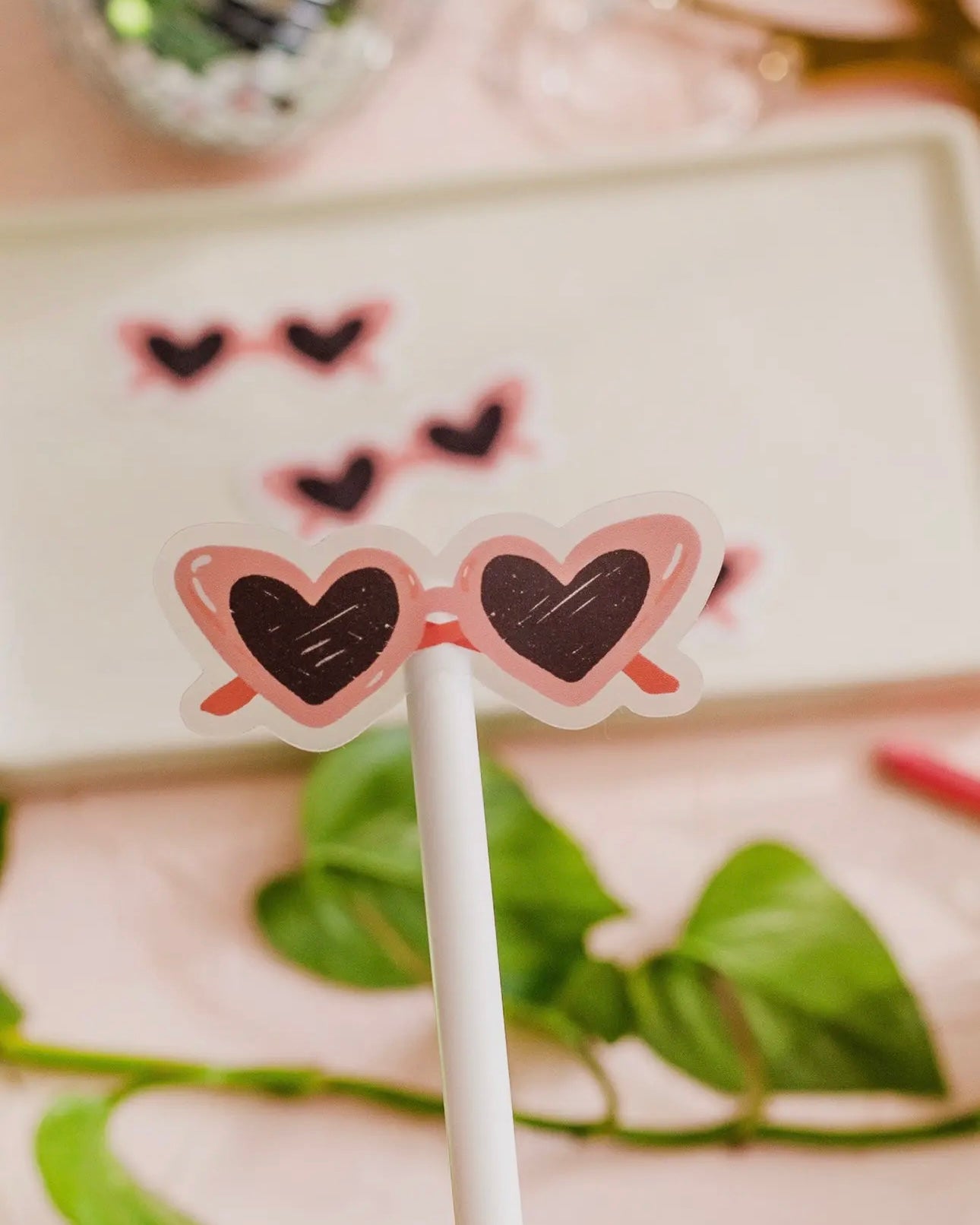 Heart Eye Sticker