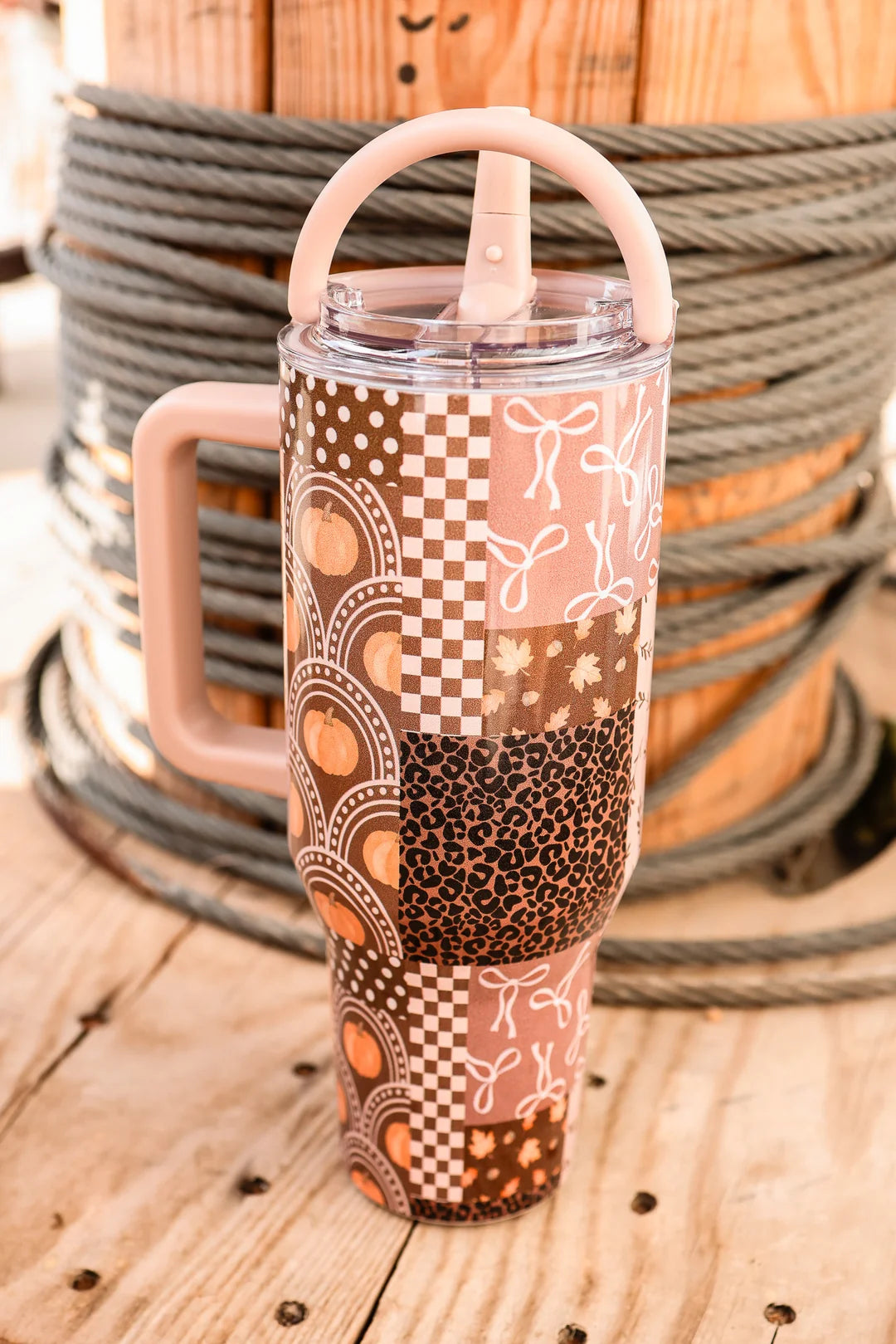 Pumpkin Patchwork Tumbler (Pre-Order)