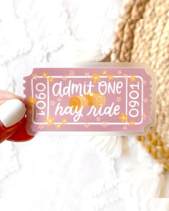 Hay Ride Sticker