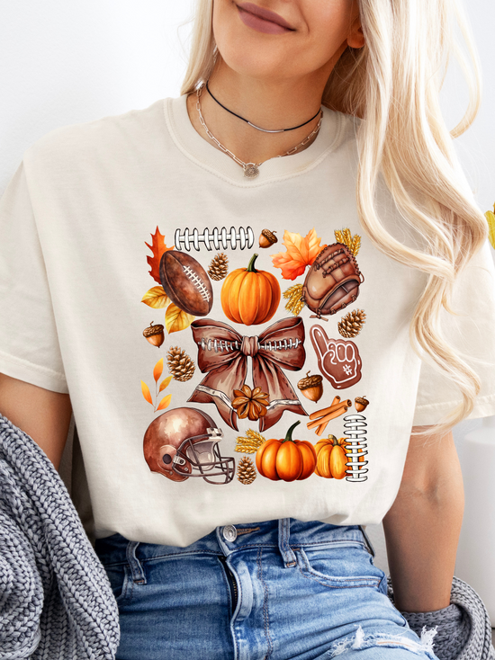 Football Fall Vibes Graphic Tee