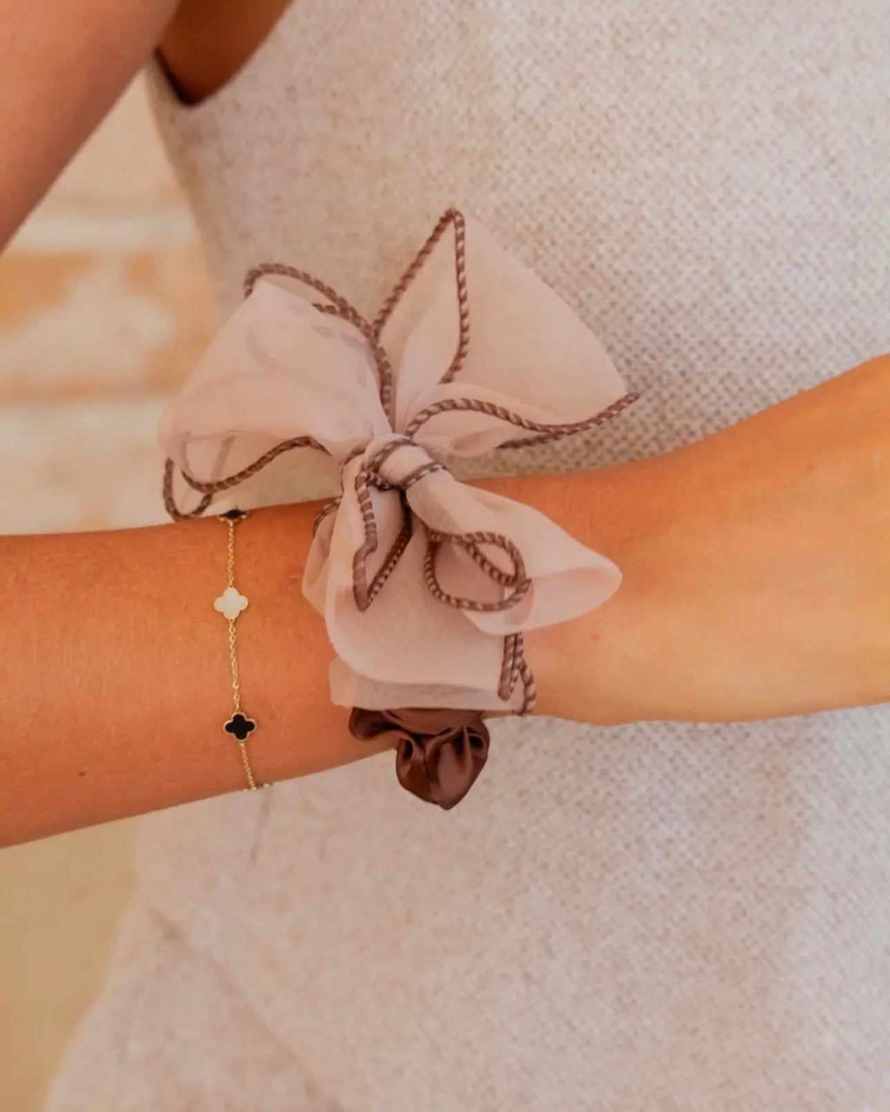 Cocoa Bow Scrunchie Pre-Order