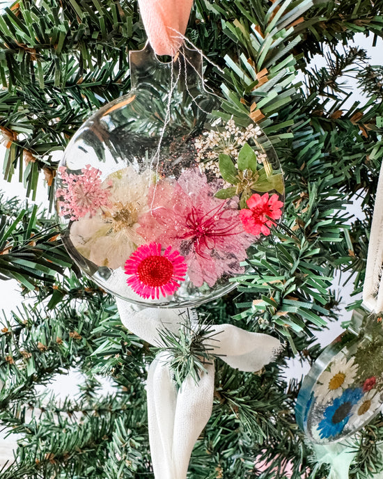 Floral Resin Ornaments