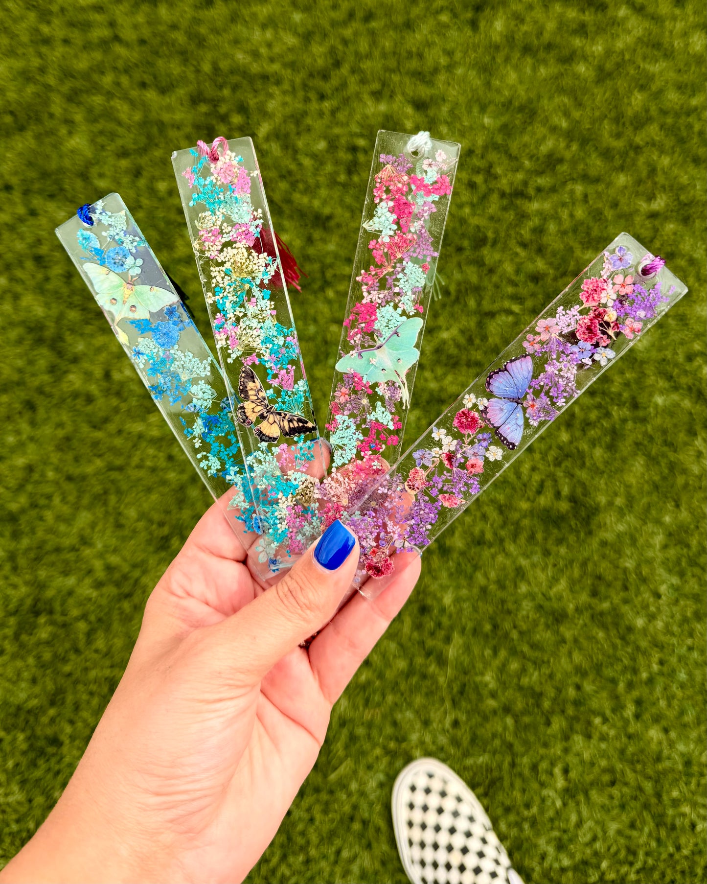 Butterfly Whimsy Resin Bookmarks