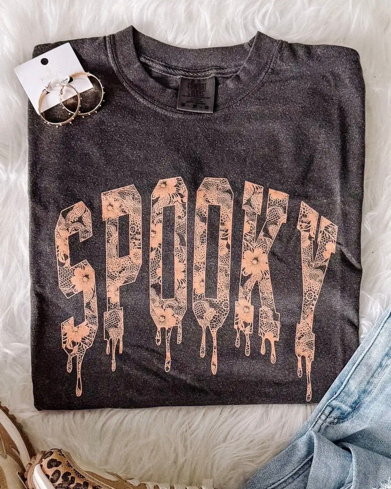 Spooky Lace Graphic Tee (Pre-Order)