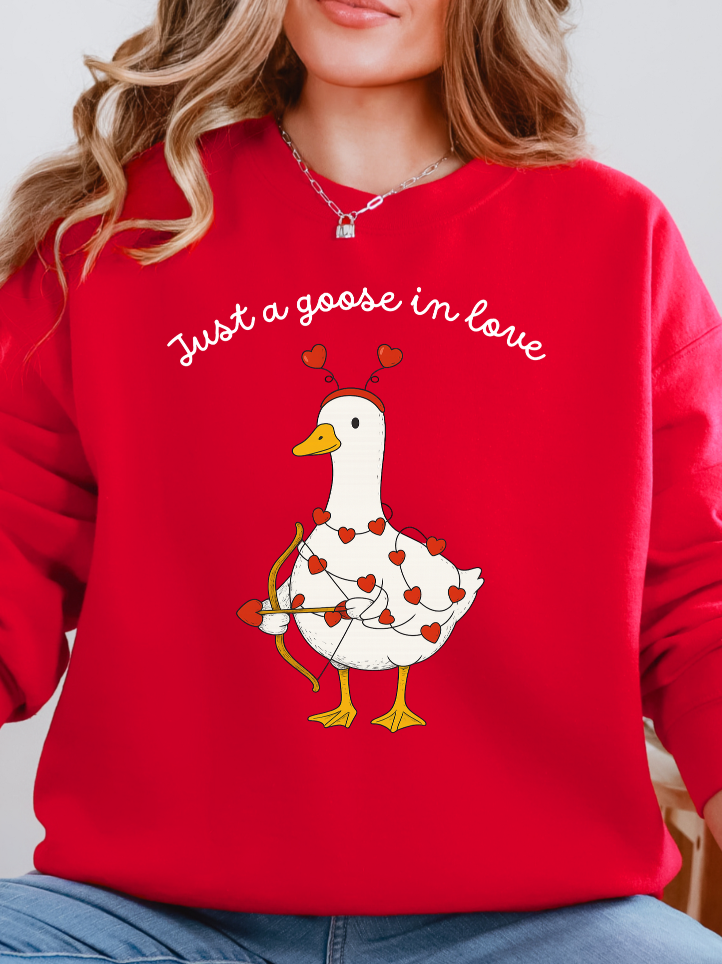 Just a Goose in Love Crewneck