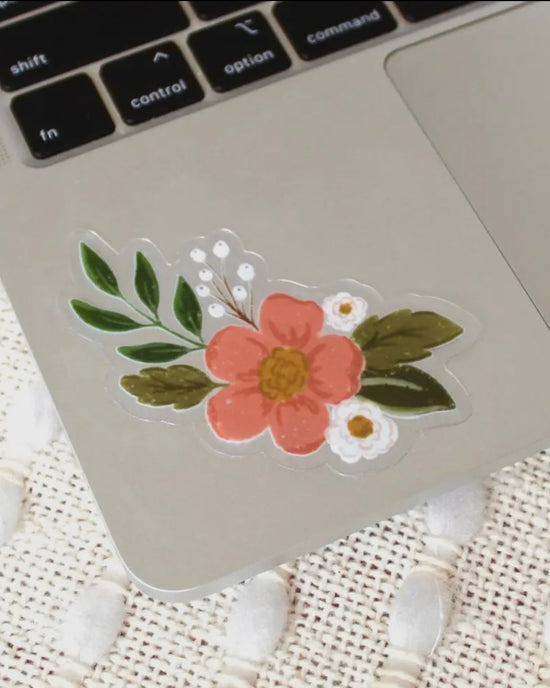 Pink Camellia Sticker
