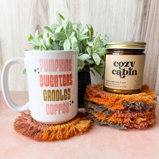 Pumpkins, Sweaters, Candles, Coffee Mug