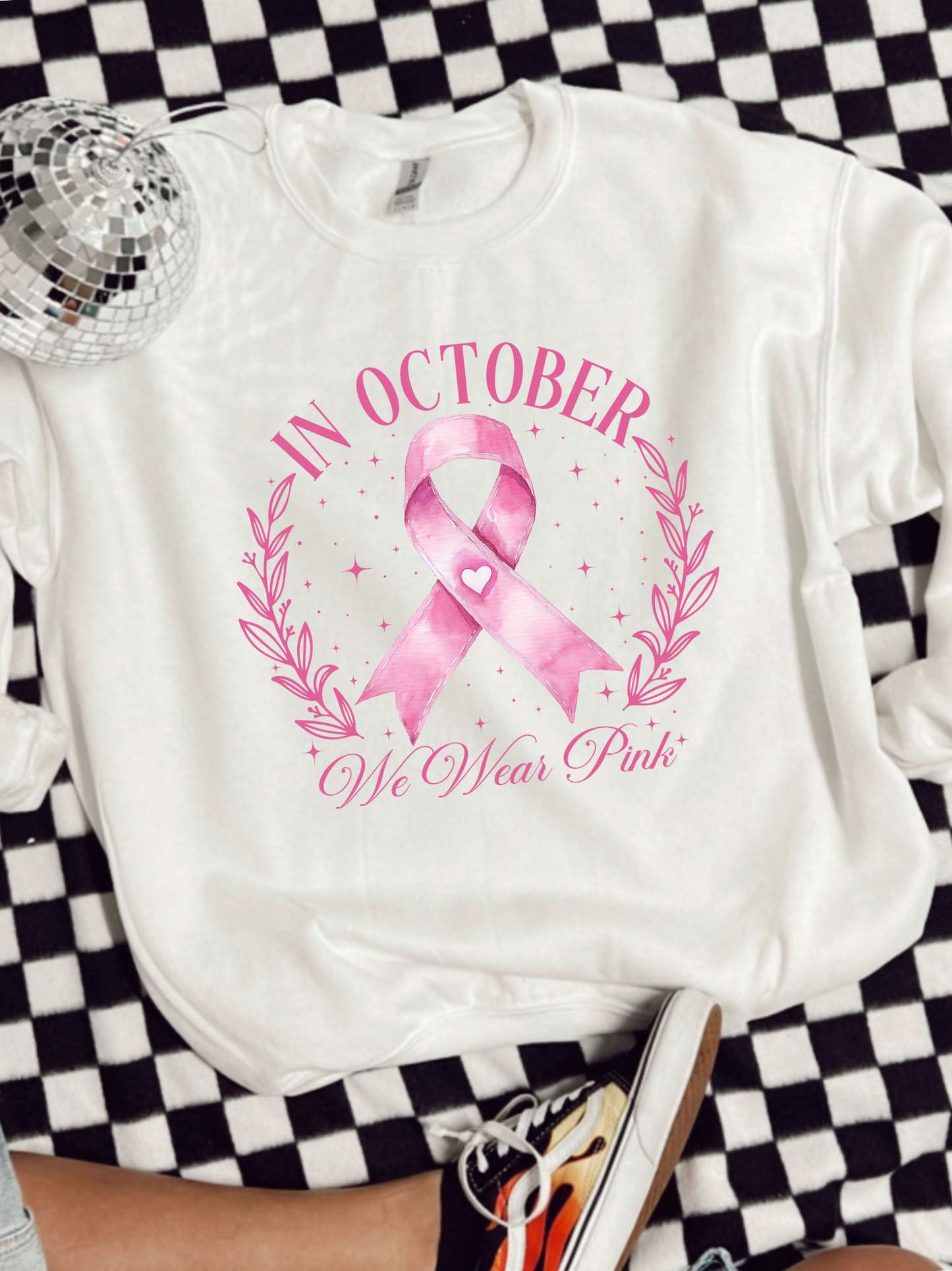 In October We Wear Pink Crewneck