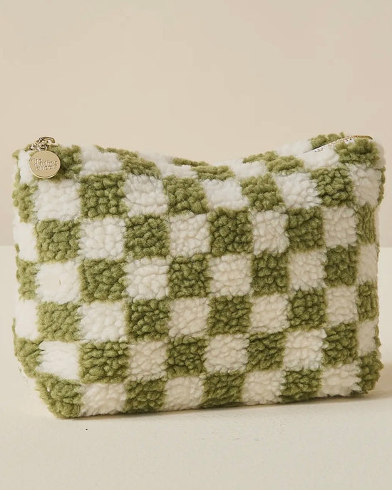 Teddy Pouch - Check Green
