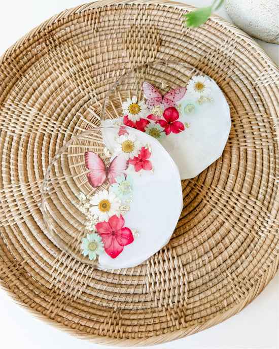 Sweet Spring Coasters - Pink