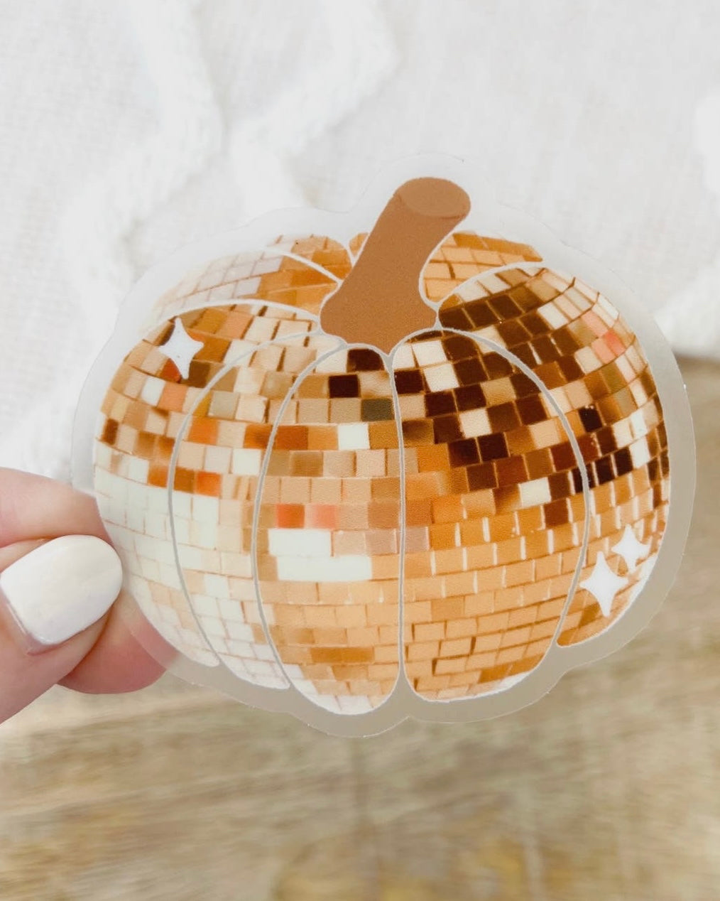 Disco Pumpkin Sticker