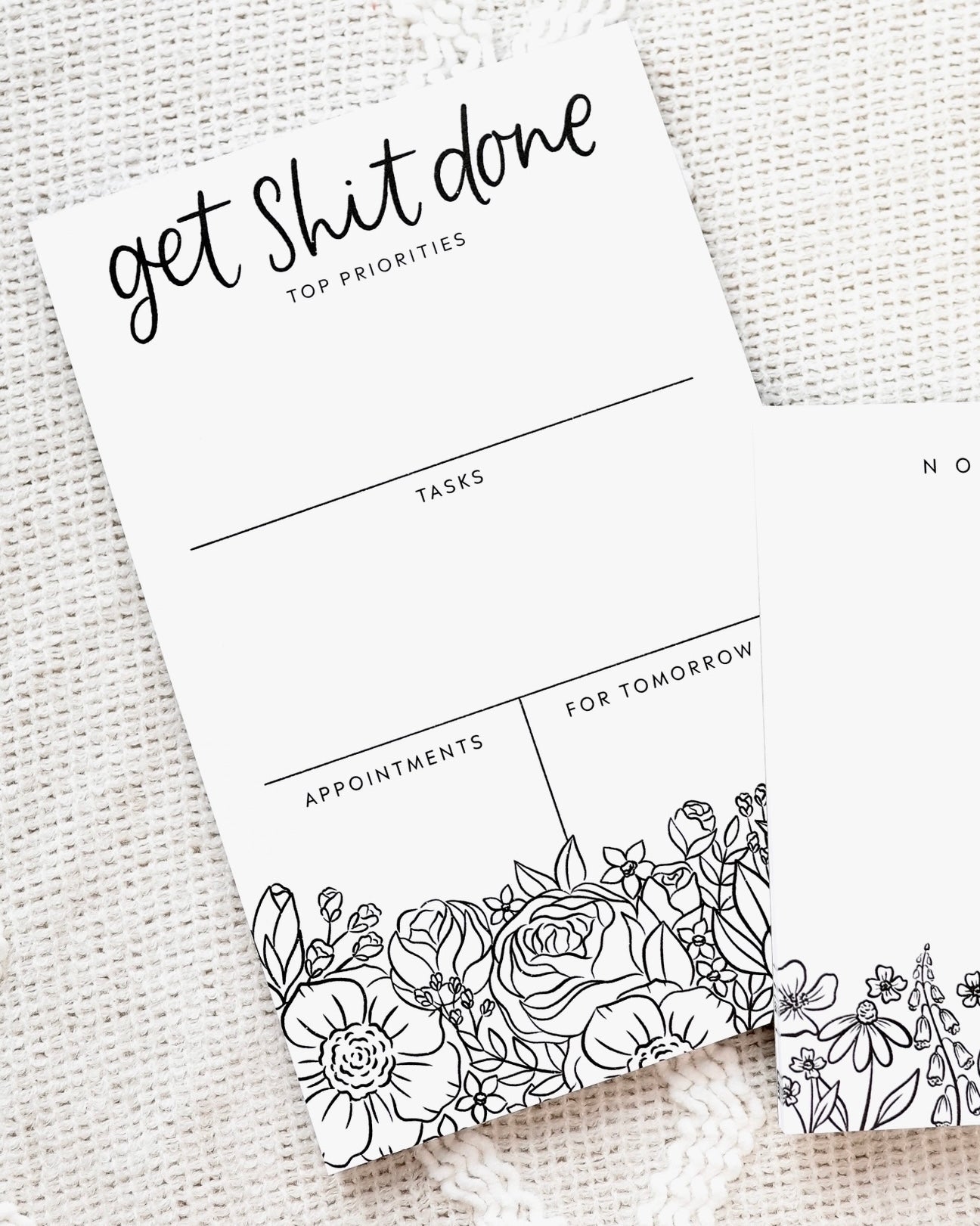 Get Shit Done Daily Planner Notepad