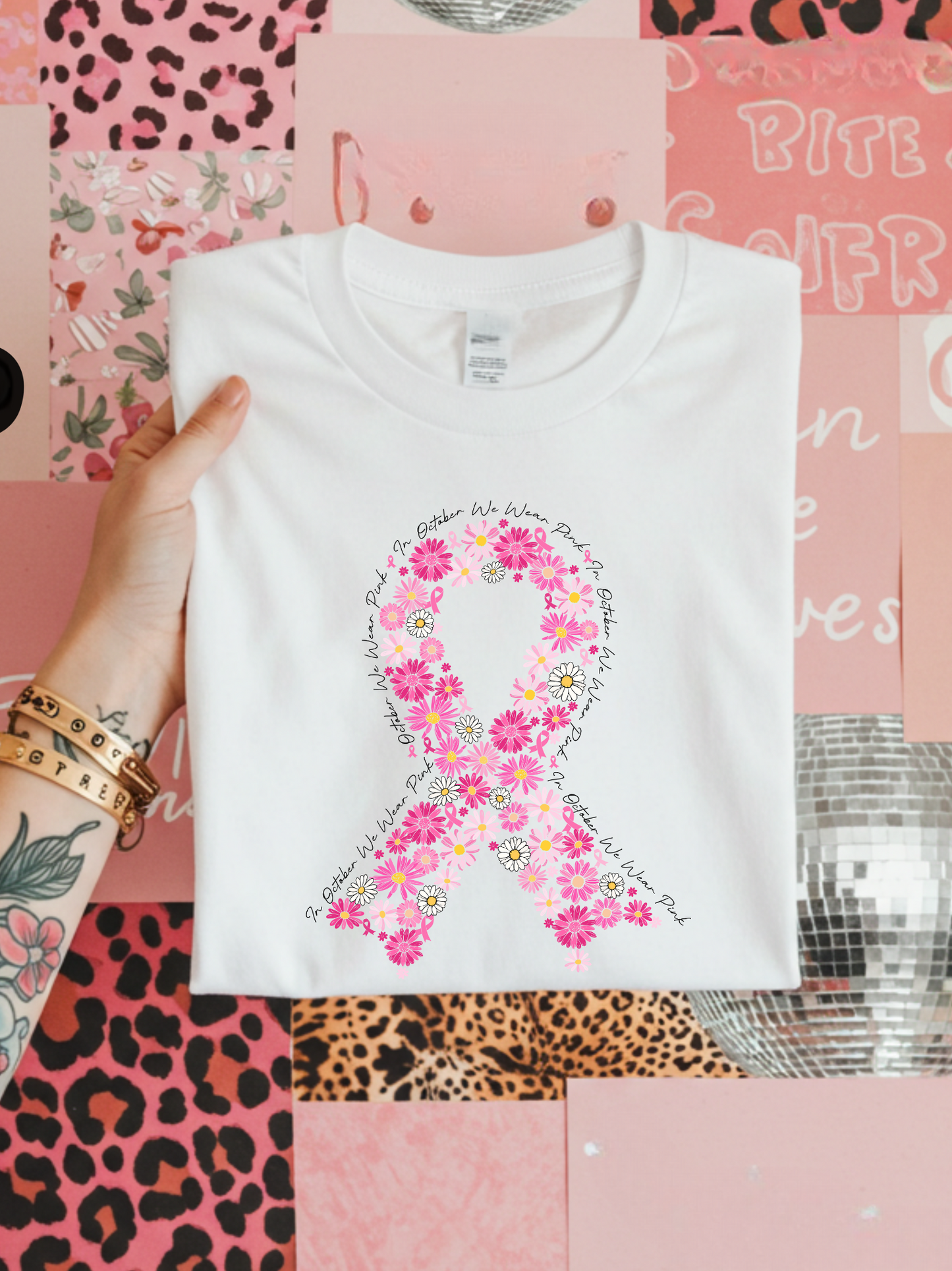 Together We Wear Pink Graphic Tee