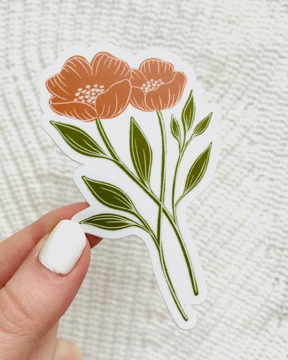 Boho Poppy Sticker