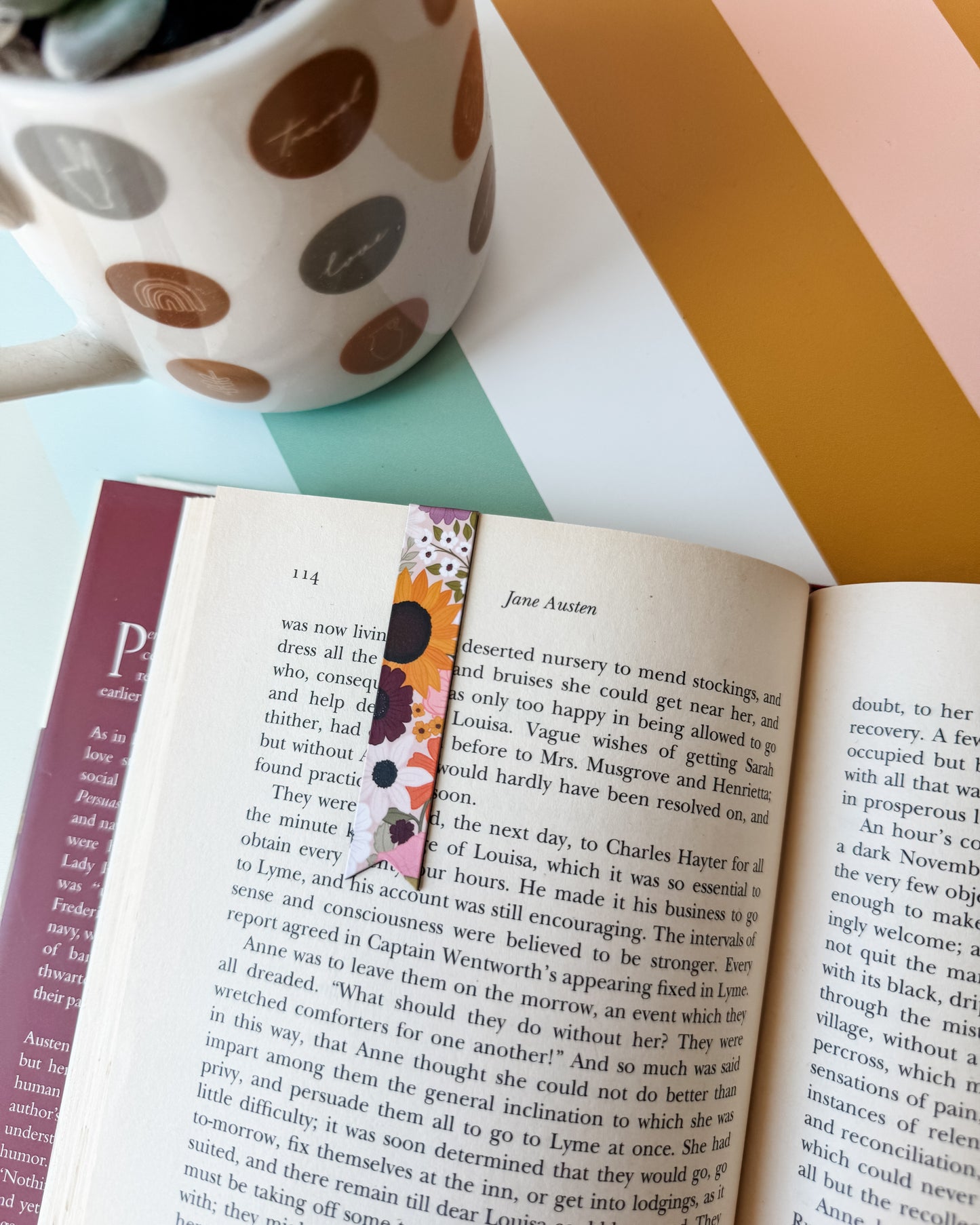Rainbow Garden Magnetic Bookmark