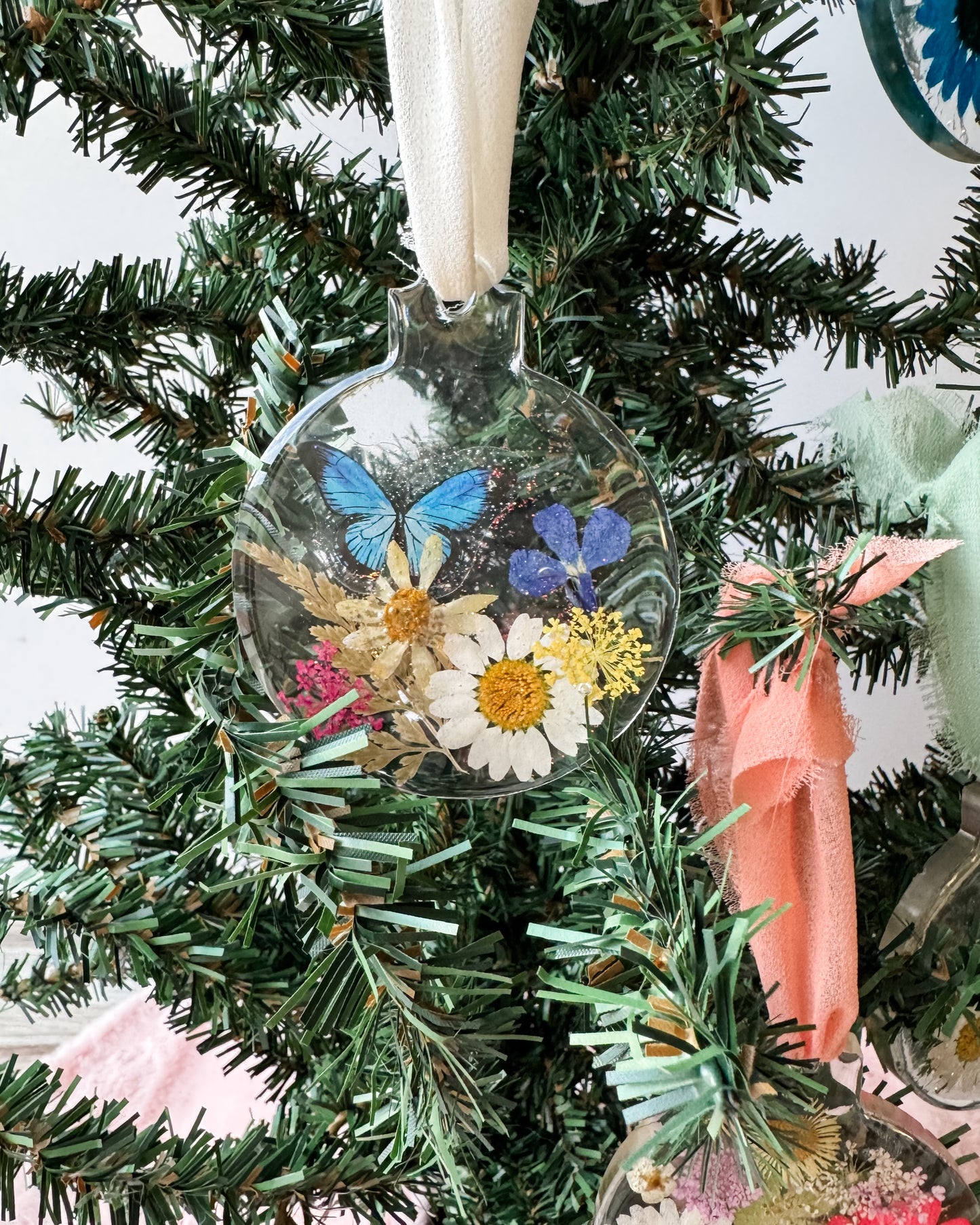 Floral Resin Ornaments