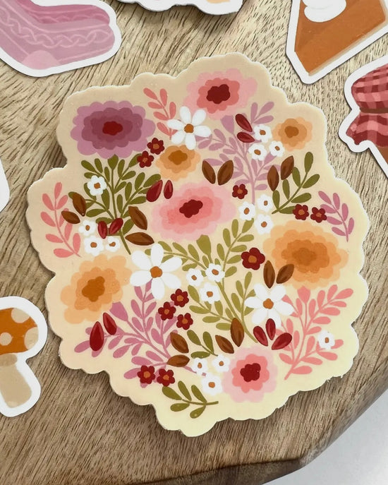 Cottage Fall Floral Sticker