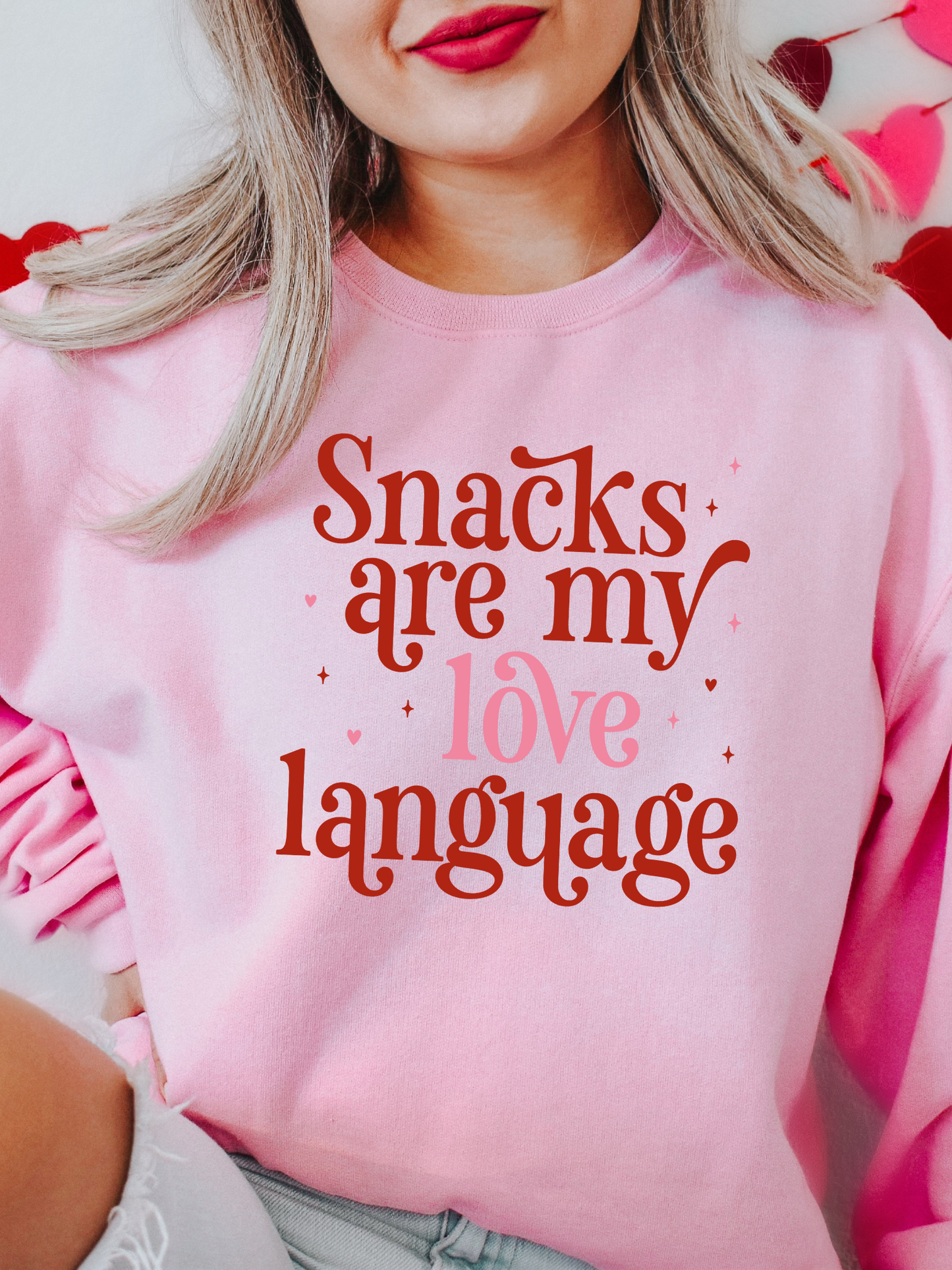 Snacks Are My Love Language Crewneck