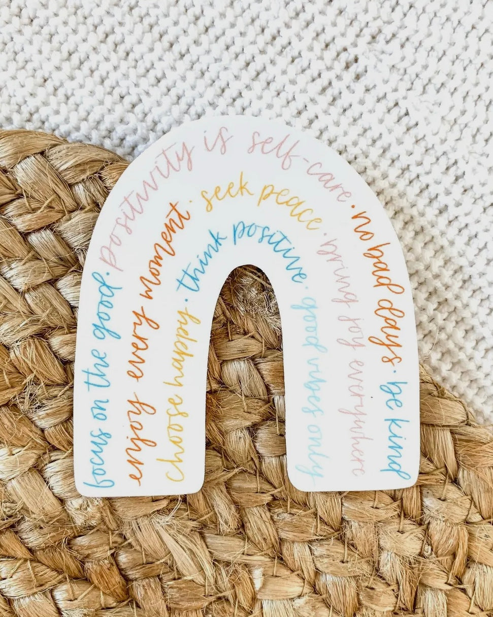 Positivity Rainbow Sticker