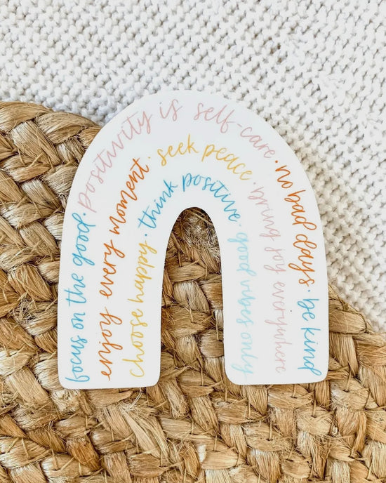 Positivity Rainbow Sticker