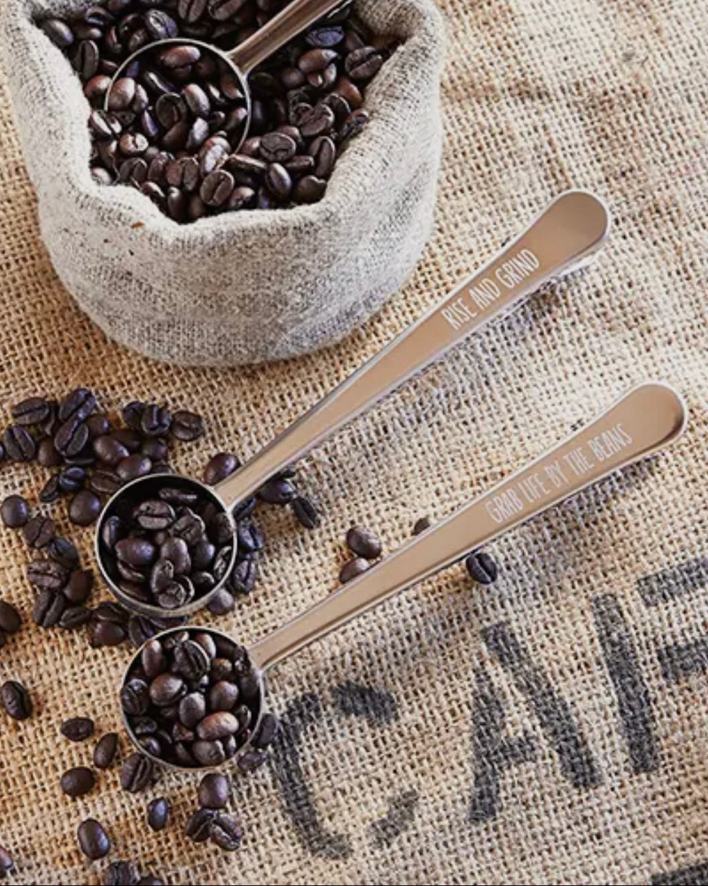 Grab LIfe by the Beans Coffee Scopp