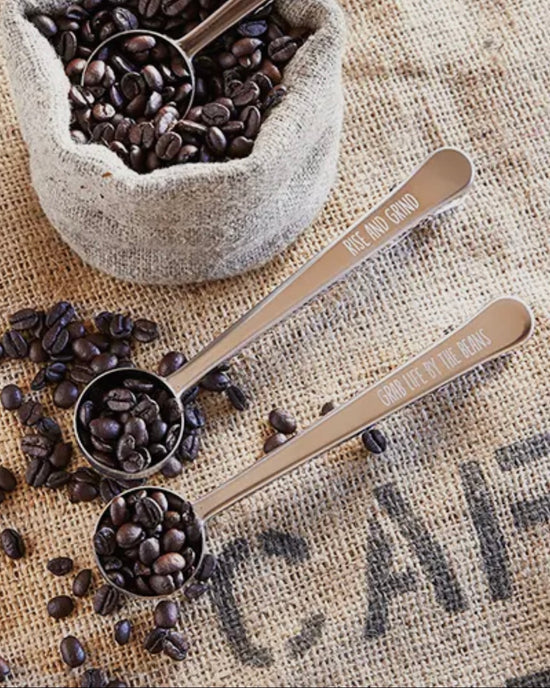 Grab LIfe by the Beans Coffee Scopp