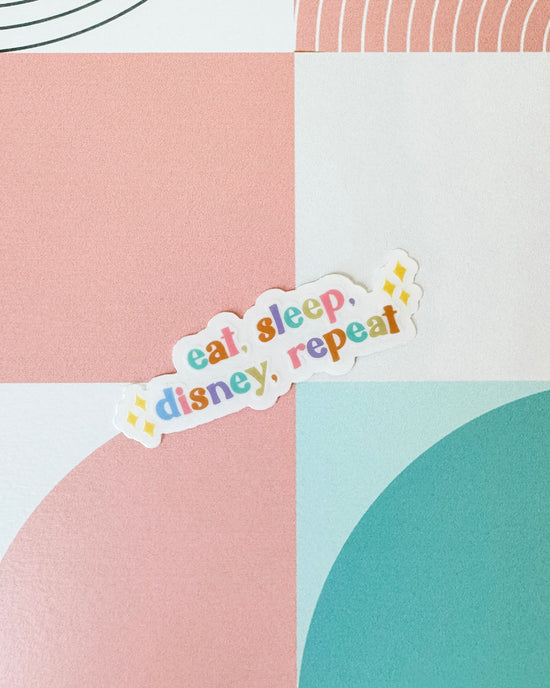 Eat Sleep Disney Repeat Sticker