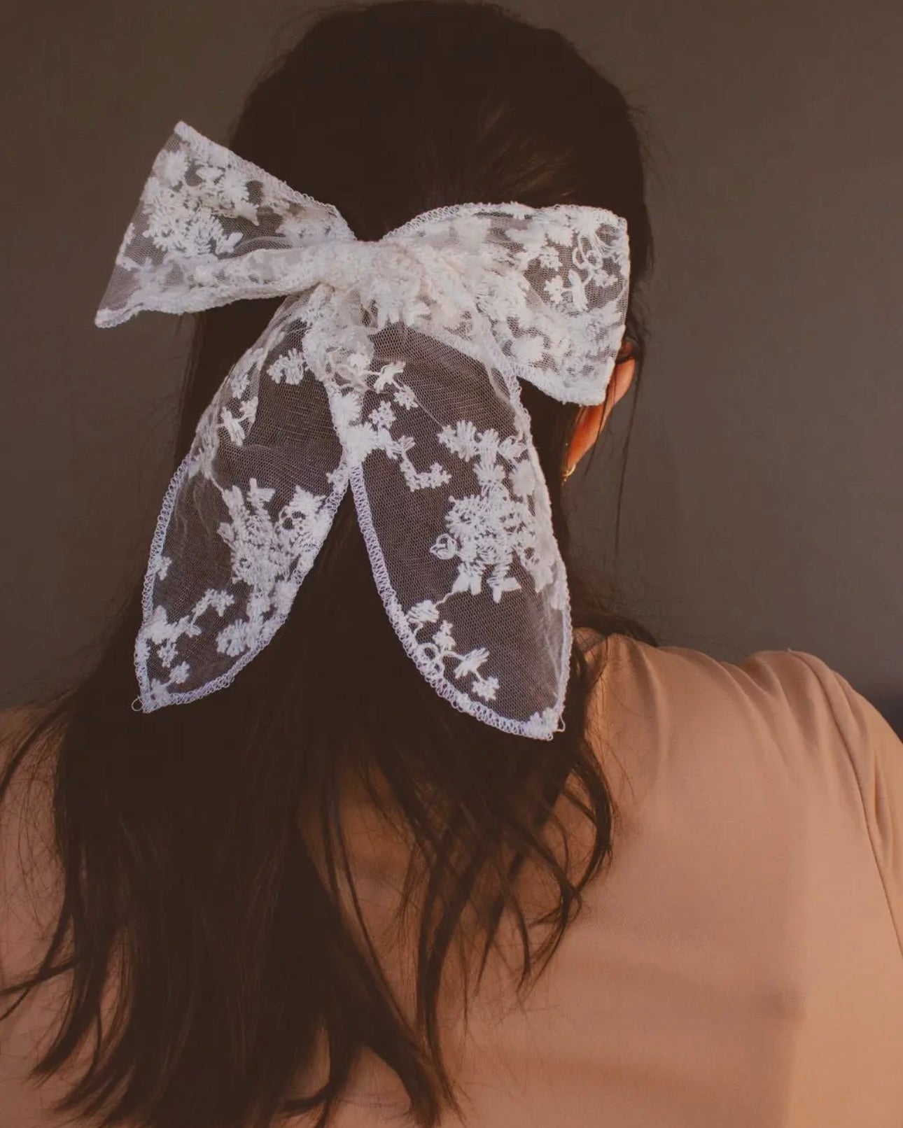 Martha Bow Barrette - White Pre-Order