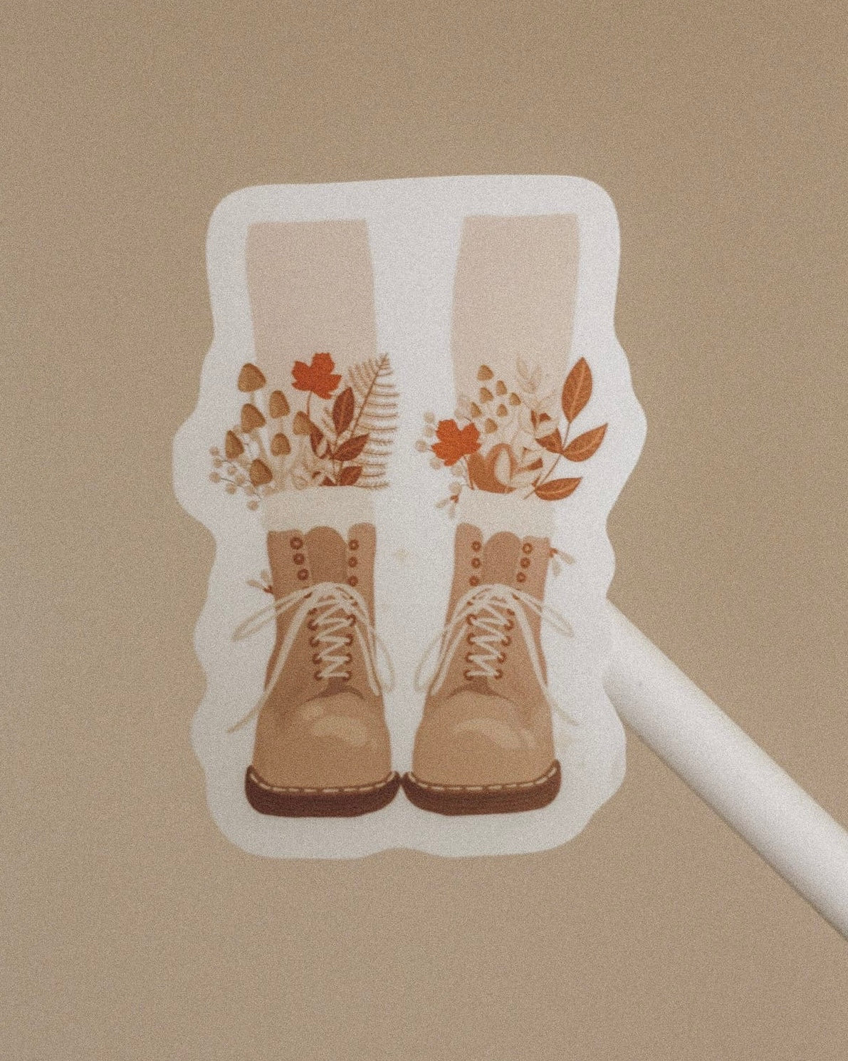 Walking into Autumn Sticker