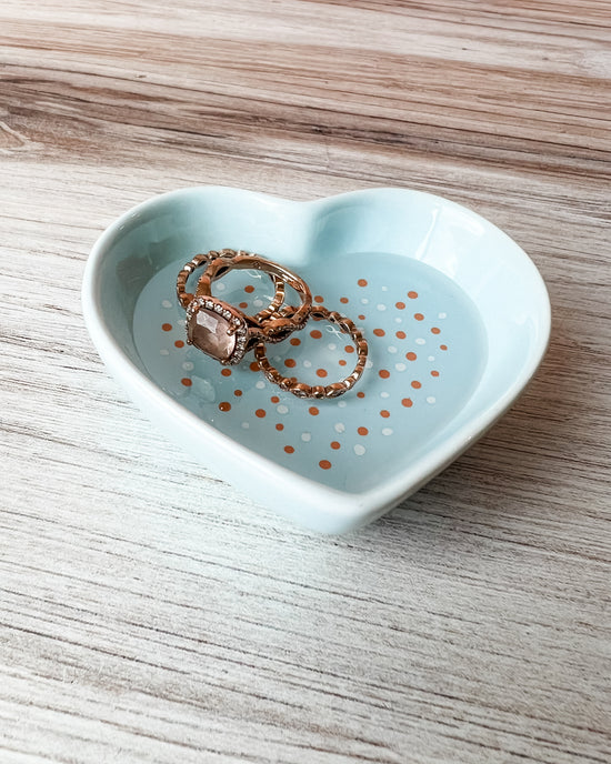 Blue Dot Trinket Dish