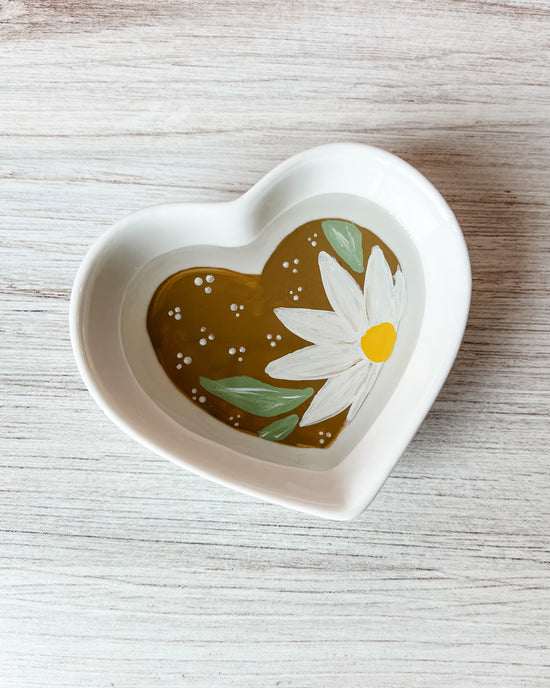 Daisy Heart Trinket Tray