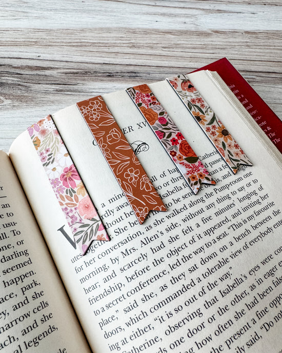 Rosewood Blooms Magnetic Bookmark