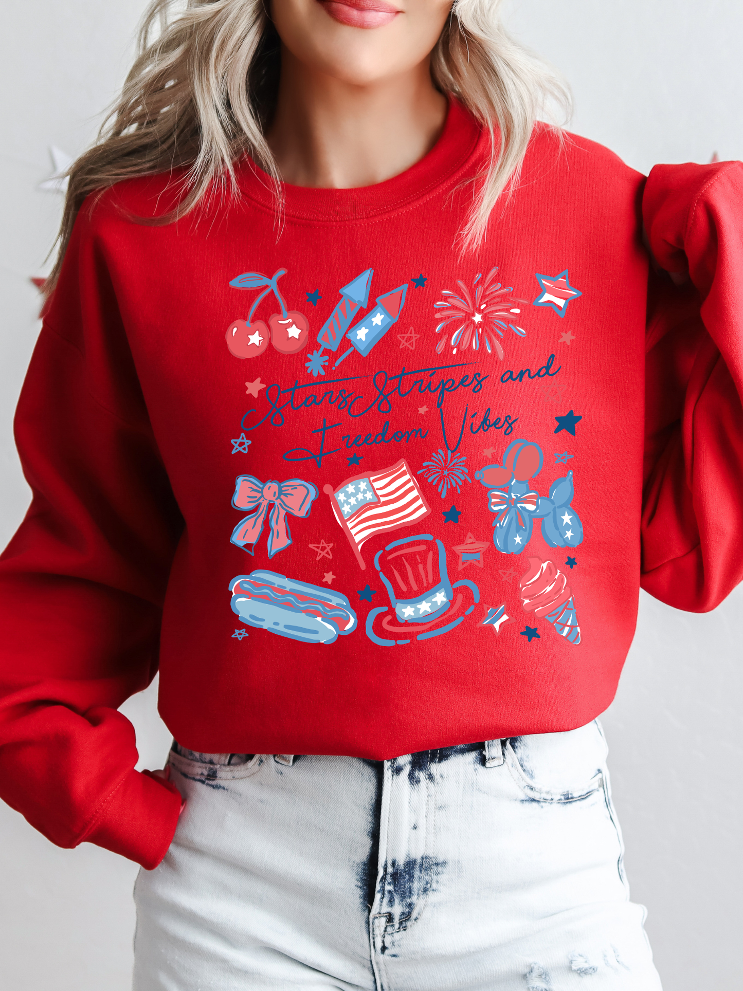 Star, Stripes + Freedom Crewneck