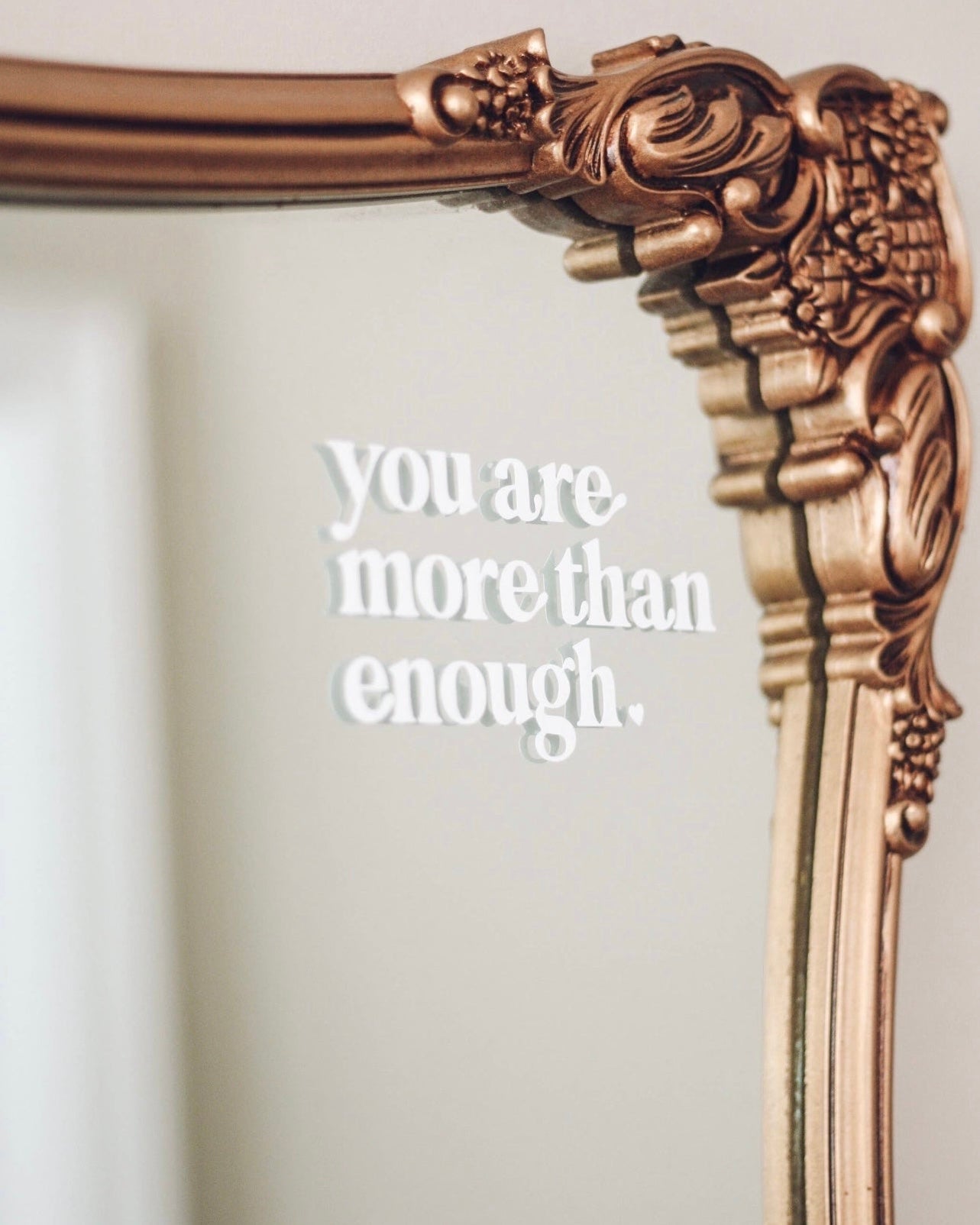 You are More Than Enough Mirror Decal