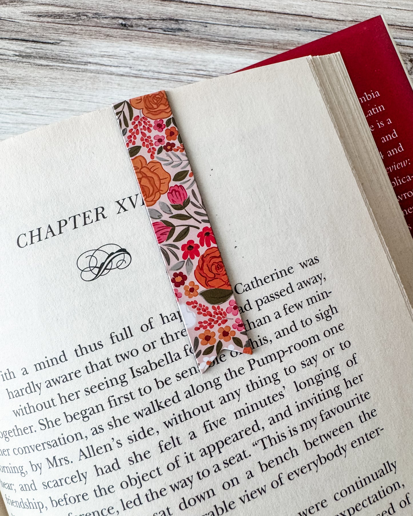 Rosewood Blooms Magnetic Bookmark