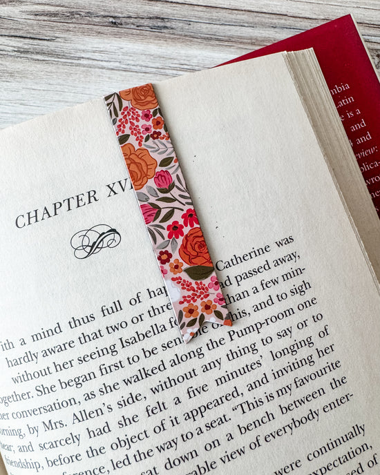 Rosewood Blooms Magnetic Bookmark