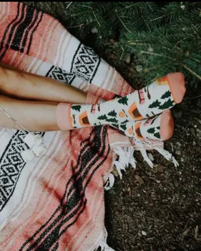 Happy Camper Crew Socks