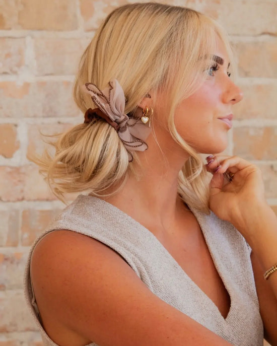 Cocoa Bow Scrunchie Pre-Order