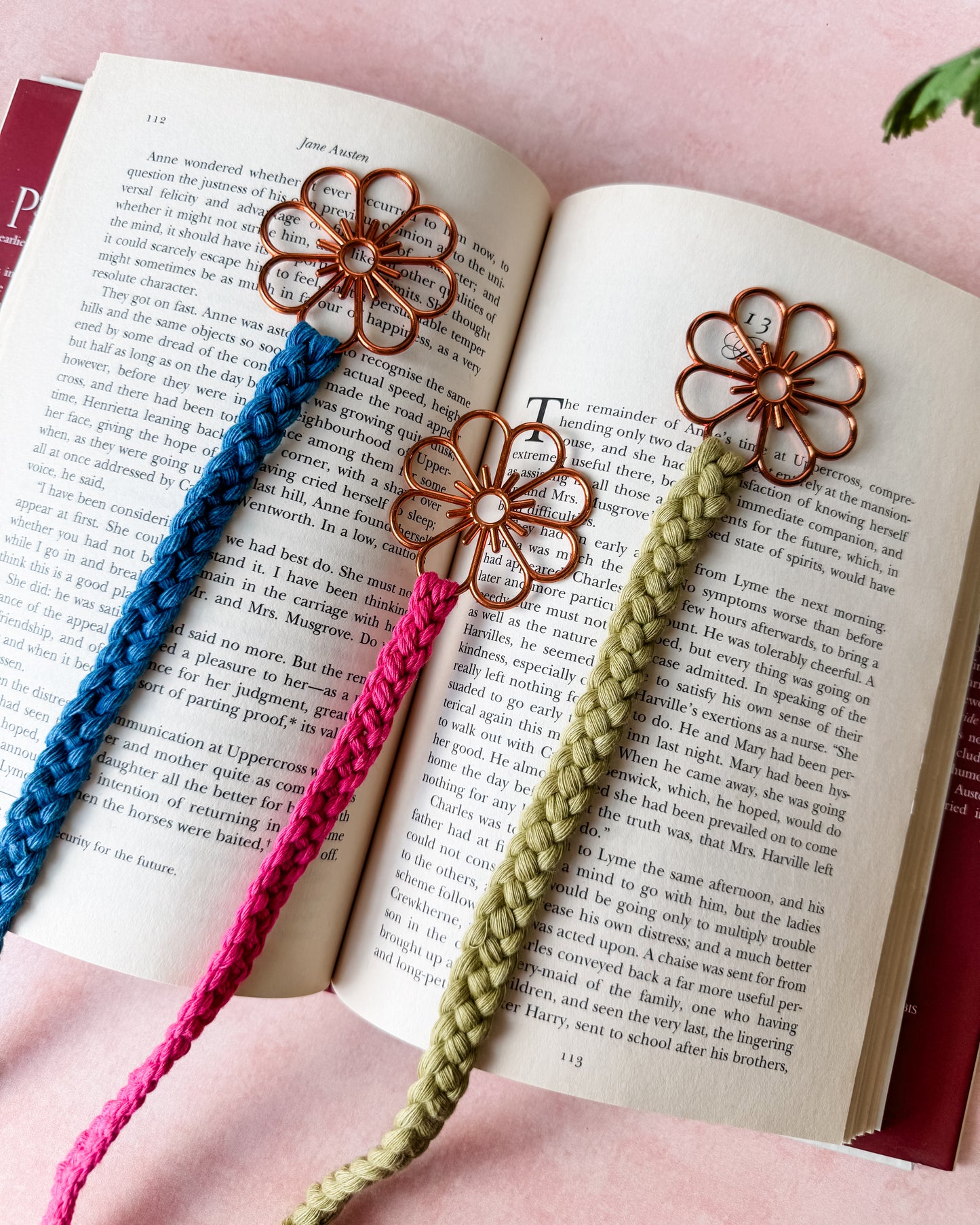 Mini Flower Bookmarks