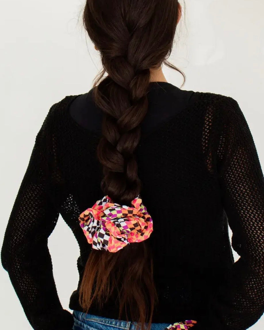Spellbound Checkered Jumbo Scrunchie (Pre-Order)