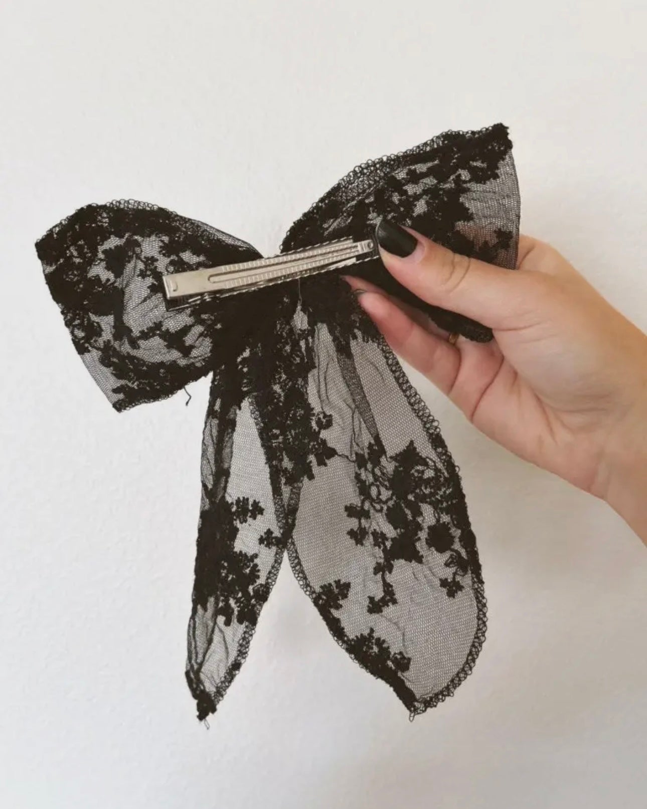 Martha Bow Barrette - Black Pre-Order