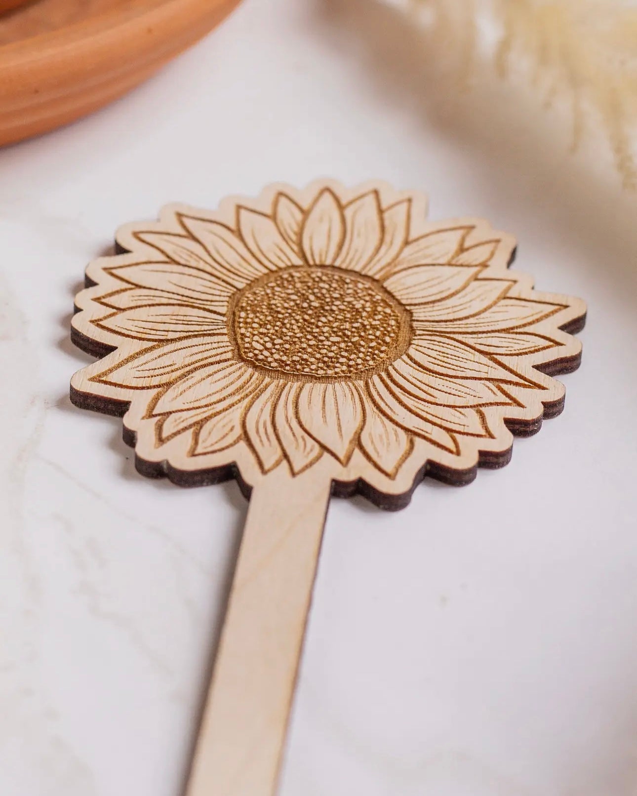 Sunflower Wooden Plant Marker