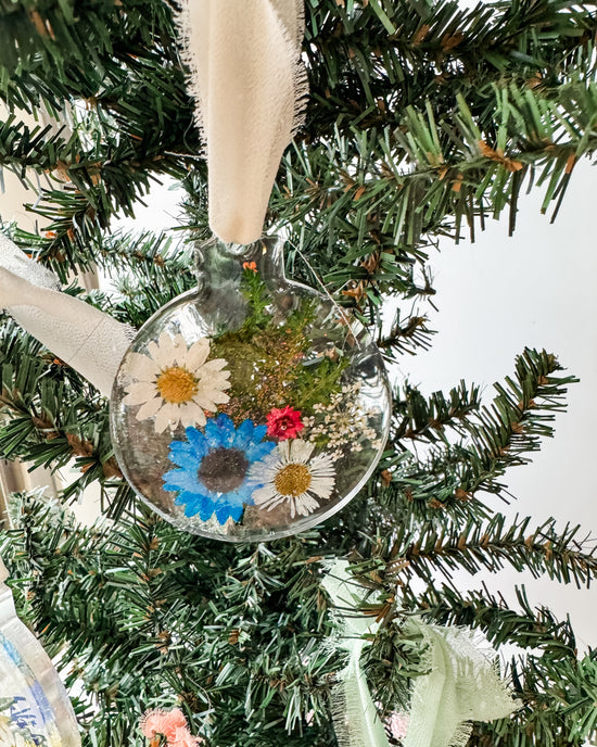 Floral Resin Ornaments