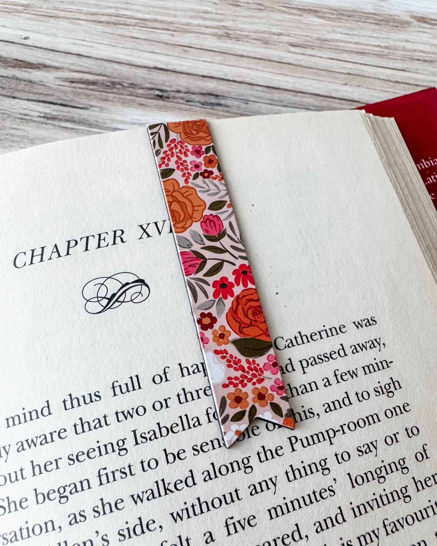 Rosewood Blooms Magnetic Bookmark