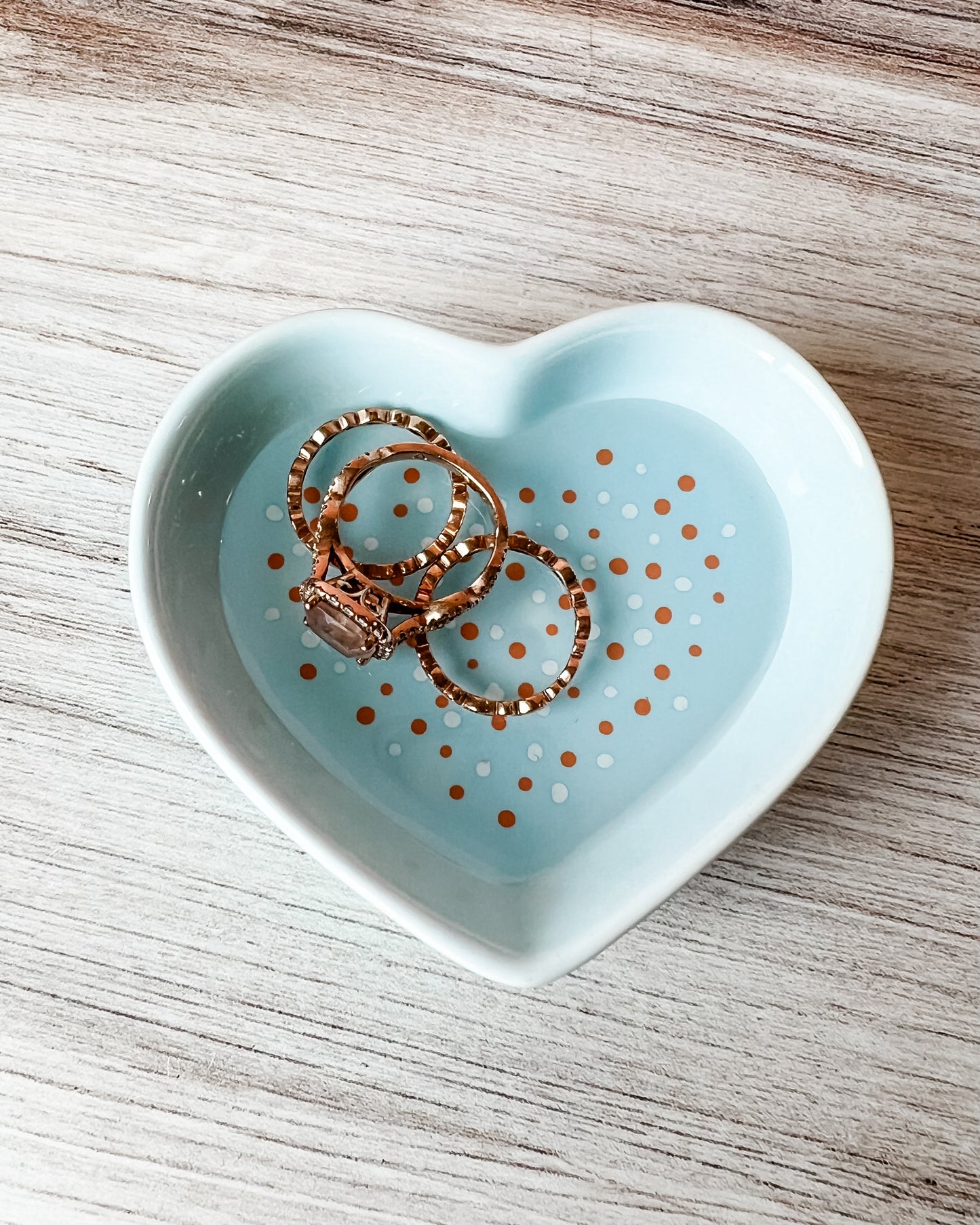 Blue Dot Trinket Dish