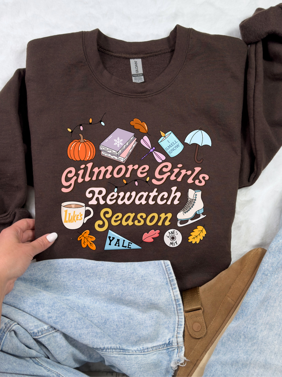 Gilmore Girl Rewatch Season Crewneck