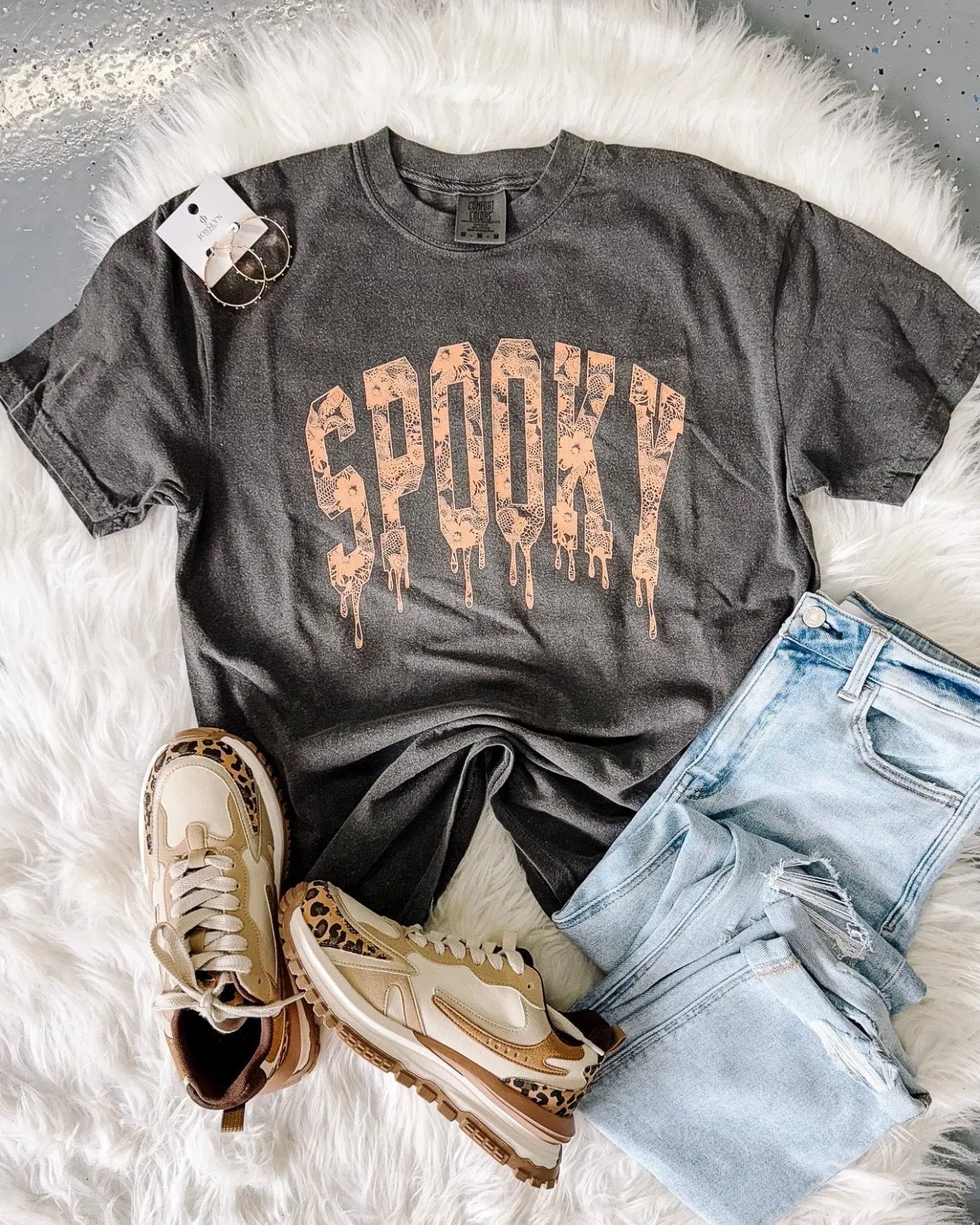 Spooky Lace Graphic Tee (Pre-Order)