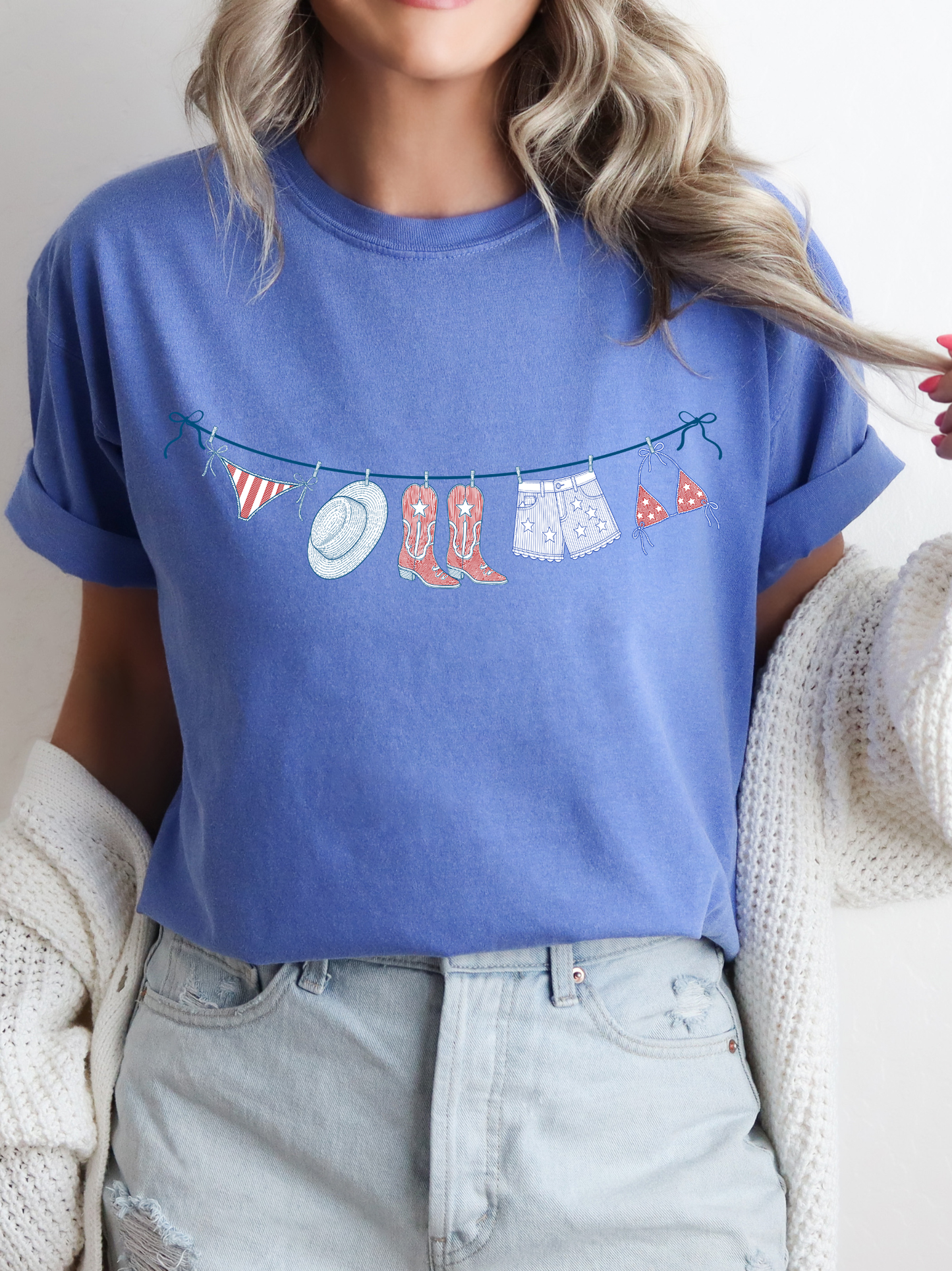 Americana Clothesline Graphic Tee