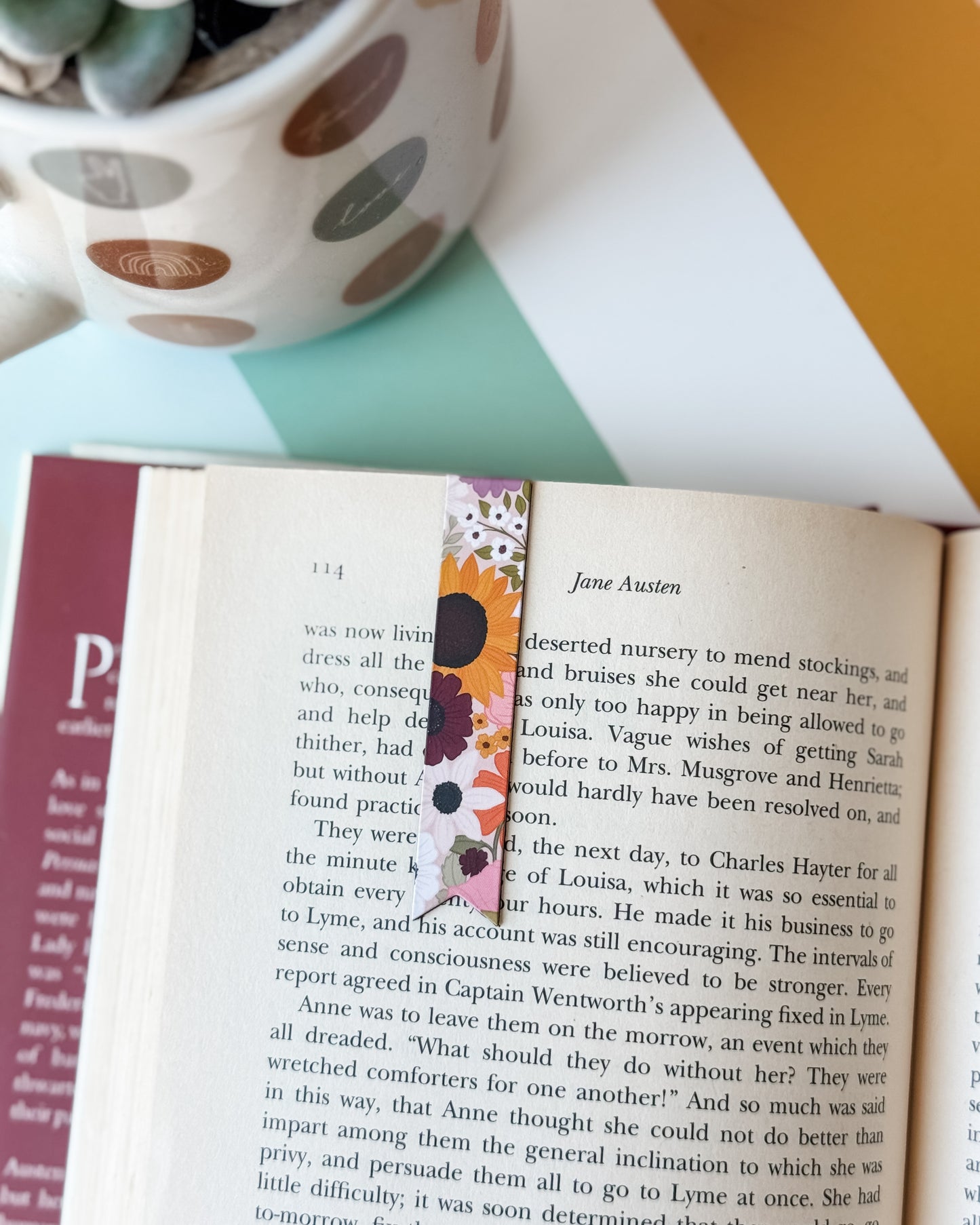 Rainbow Garden Magnetic Bookmark